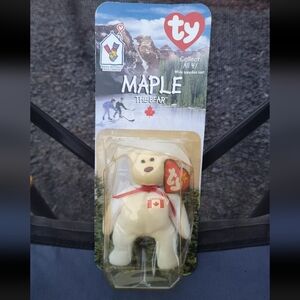 NIB RARE Error McDonald's Box Misprint TY Beanie Babies "Maple"